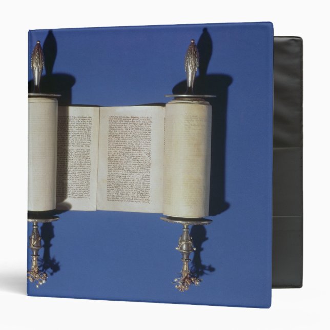 Miniature Torah Scroll, 1765 Binder (Front/Inside)