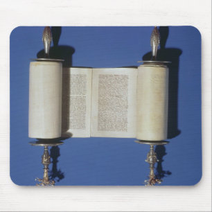 Miniature Torah Scroll, 1765 Mouse Pad