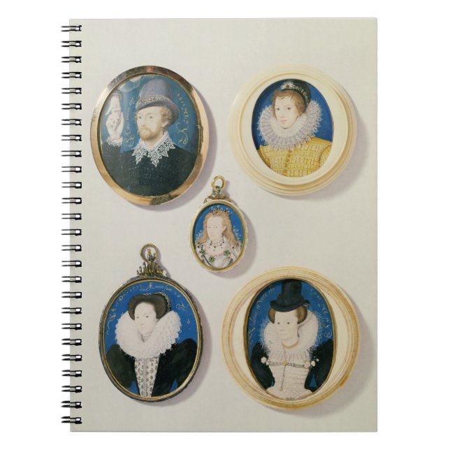 Miniatures, from L to R, T to B: Man with a Hand f Notebook (Front)