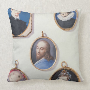 Miniatures. from LtoR, TtoB: Sir Arundel Talbot; U Throw Pillow