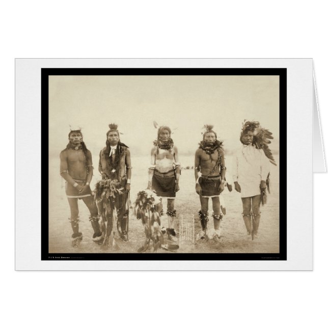 Miniconjou Danseuses indiennes d'herbe SD 1890 (Devant horizontal)