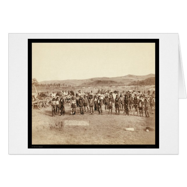 Miniconjou Indian à Grass Dance SD 1890 (Devant horizontal)