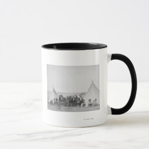 Miniconjou Indians outside Tipis Photograph Mug