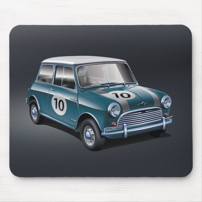 MiniCooper S1 Blue Mouse Pad (Front)