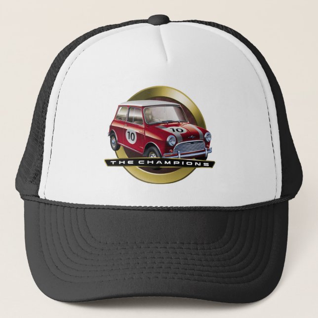 MiniCooper S red Trucker Hat (Front)