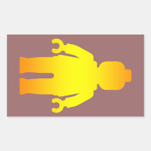 Minifig [Golden] by Customize My Minifig Sticker
