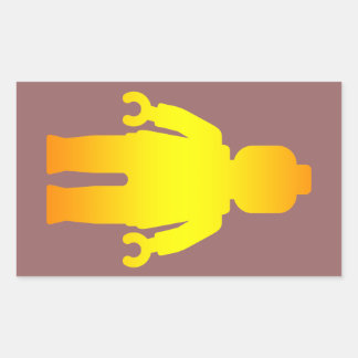 Minifig [Golden] by Customize My Minifig Sticker