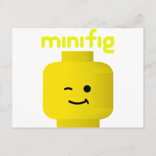 MINIFIG HEAD POSTCARD