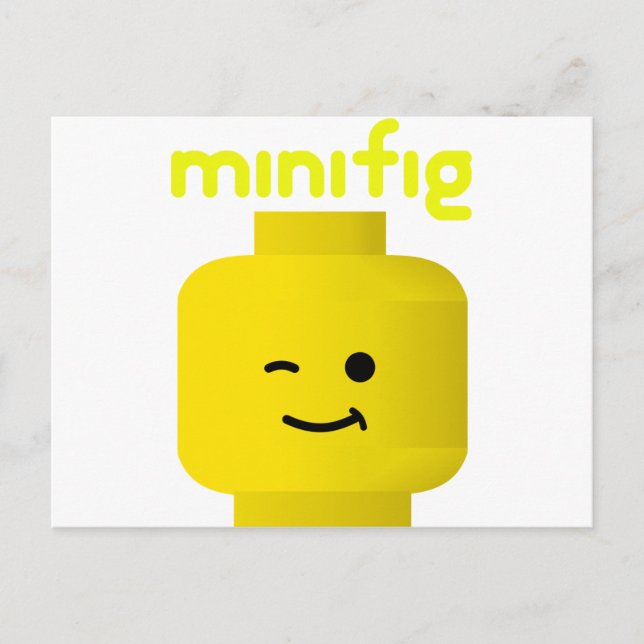 MINIFIG HEAD POSTCARD (Front)