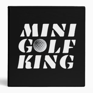Minigolf King Minigolfer Champion Winner Binder