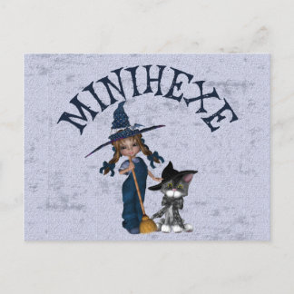 Minihexe Postcard