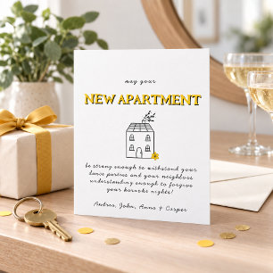 MINIIMALIST Congrats On Your New Apartment Holiday Card
