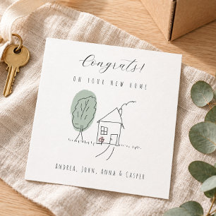 MINIIMALIST  Congrats On Your New Home Holiday Card