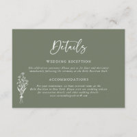 Minimailist Bouquet Taupe Green Wedding Details