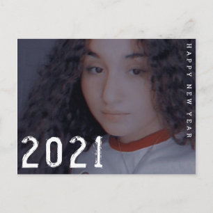 Minimal 2021 New Years Photo Card