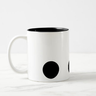 Minimal 3 Polka Dot Two-Tone Coffee Mug