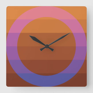 Minimal Abstract Colours Clock