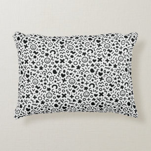 Minimal Abstract Pattern — Modern Monochrome Accent Pillow