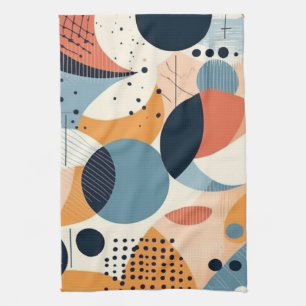 Minimal Abstract Seamless Pattern - Geometric (10) Kitchen Towel