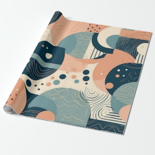 Minimal Abstract Seamless Pattern - Geometric (11) Wrapping Paper