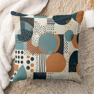 Minimal Abstract Seamless Pattern - Geometric (14) Throw Pillow