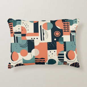 Minimal Abstract Seamless Pattern - Geometric (1) Accent Pillow
