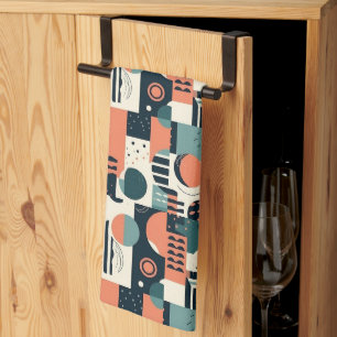 Minimal Abstract Seamless Pattern - Geometric (1) Kitchen Towel