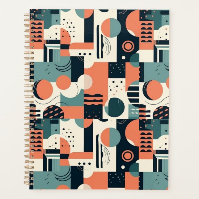 Minimal Abstract Seamless Pattern - Geometric (1) Planner (Front)