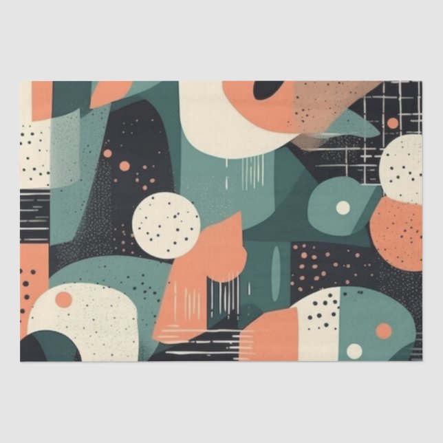 Minimal Abstract Seamless Pattern - Geometric (4) Tissue Paper (Front)