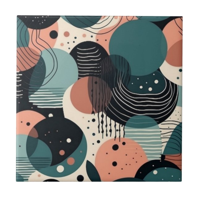 Minimal Abstract Seamless Pattern - Geometric (8) Tile (Front)