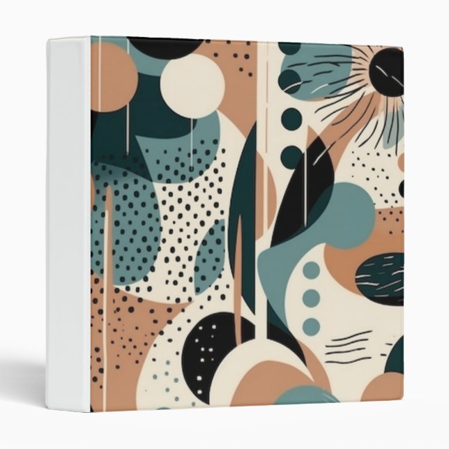 Minimal Abstract Seamless Pattern - Geometric (9) Binder (Front/Spine)
