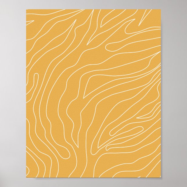 Minimal Abstract Yellow Poster (Front)