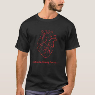 Minimal Anatomy Graphic Heart Design T- shirt .
