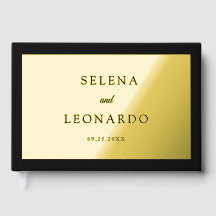 Minimal and Chic | Black and Gold Foil Wedding