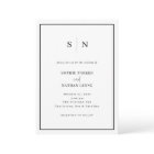 Minimal and Chic | Black and White Border Wedding