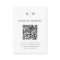 Minimal and Chic | Black and White QR Code Wedding