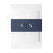 Minimal and Chic | Dark Navy Blue Monogram
