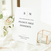 Minimal and Chic | Peanut-Free Desserts Wedding