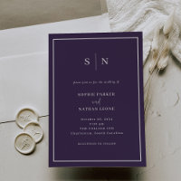 Minimal and Chic | Purple and White Border Wedding
