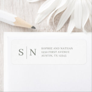 Minimal and Chic   Sage Green and White