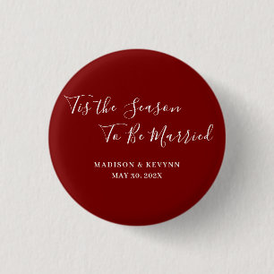 Minimal and Chic   Wedding  1 Inch Round Button