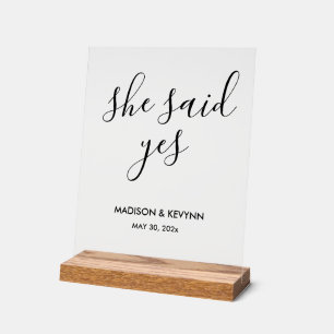 Minimal and Chic   Wedding Acrylic Sign