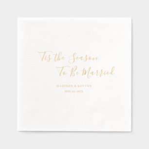 Minimal and Chic   Wedding  Foil Napkins