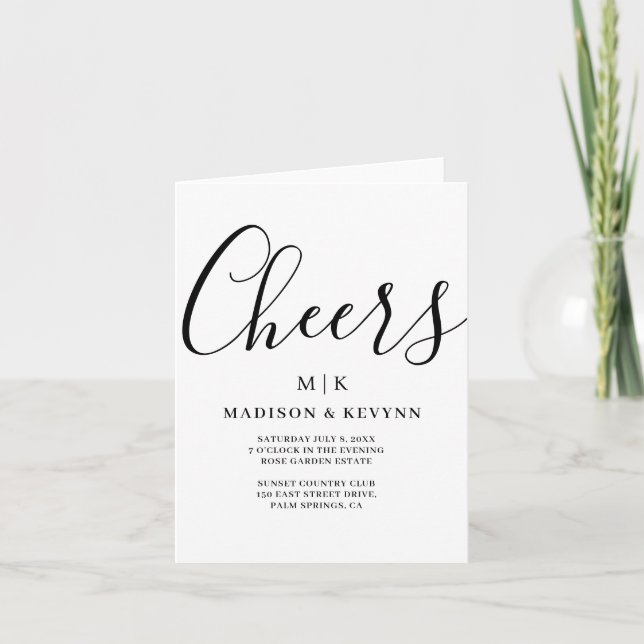Minimal and Chic | Wedding Invitation (Front)