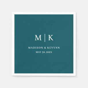 Minimal and Chic Wedding Napkins