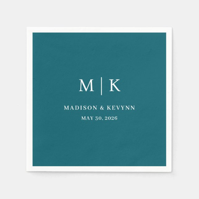 Minimal and Chic | Wedding Napkins (Front)