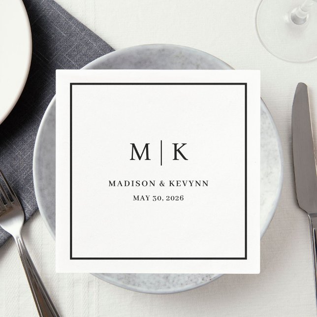 Minimal and Chic | Wedding Napkins (Creator Uploaded)