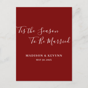 Minimal and Chic Wedding Postcard