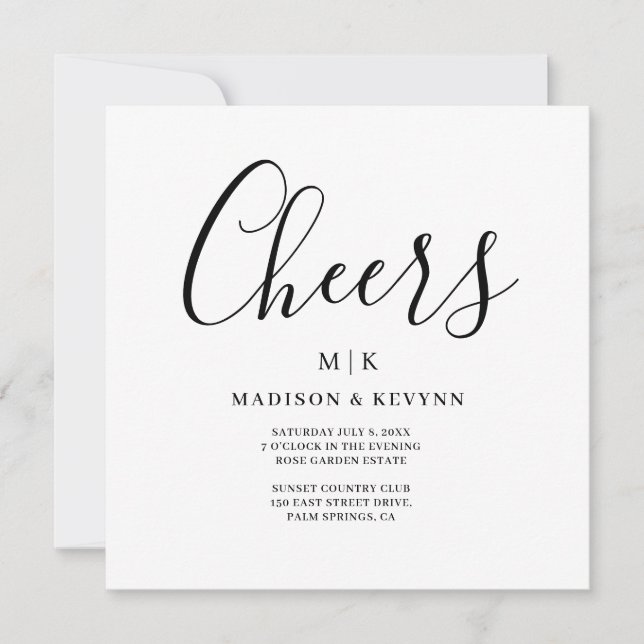 Minimal and Chic | Wedding Save The Date (Front)