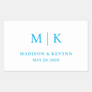 Minimal and Chic Wedding Sticker